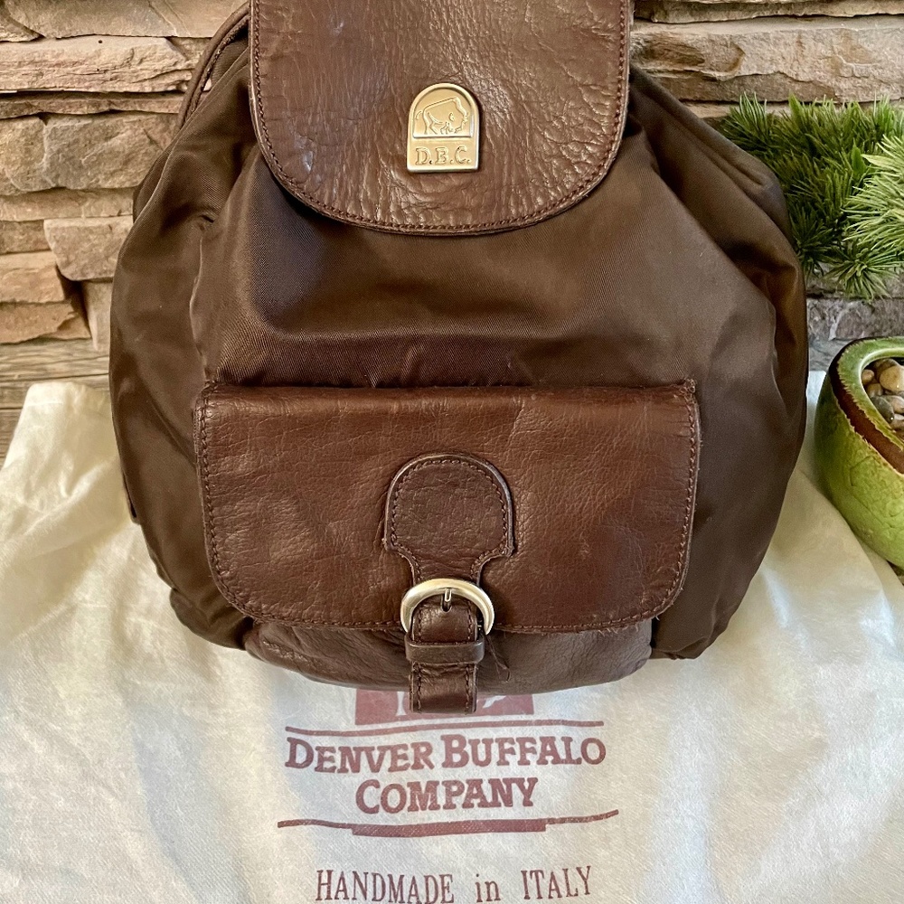 Bison Buttery Soft Leather Backpack from the Denver Buffalo Company